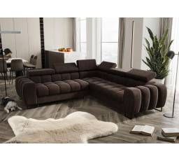 Rohová sedací souprava ASPEN MAX 260x260 cm - hnědá , pravá