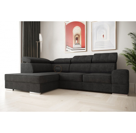 Rohová sedací souprava ROYAL I 260×185 - grafit , levá