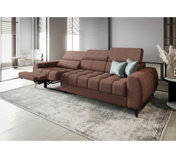 Sofa PORTO III , relax 263 cm - starorůžová ,Levá strana