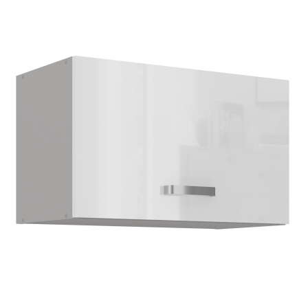 Horní skřínka BIANCA - 60 GU-36 1F, Šedá / Bílý lesk Horní skřínka BIANCA - 60 GU-36 1F, Šedá / Bílý lesk