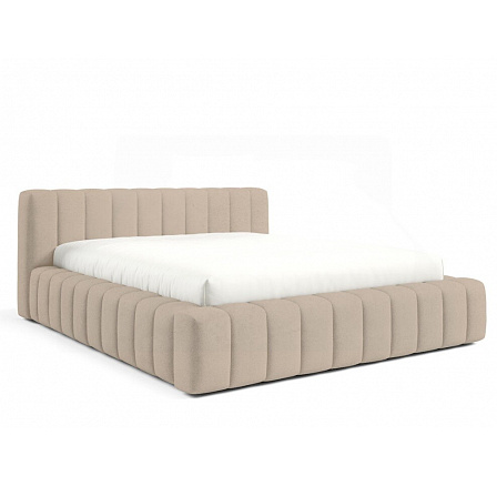 Postel GINO s roštem v dřevěném rámu, 180x200, Velluto 02