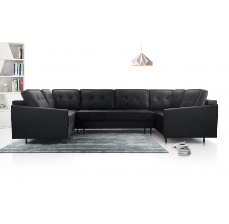 Sedací souprava Aladin U černá Sedací souprava Aladin U černá