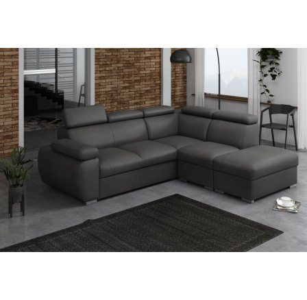Rohová sedací soustava Bodie V pravá tmavě šedá