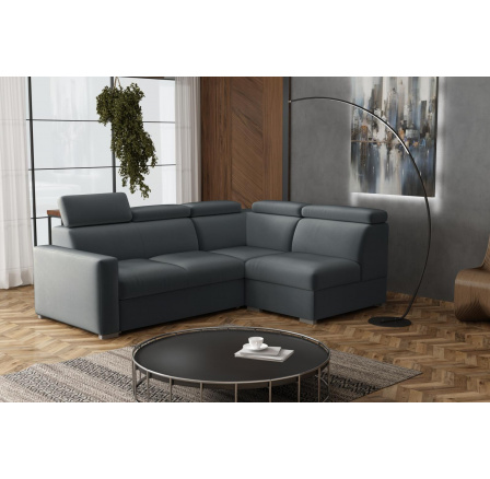 Sedací souprava Petrit VII pravá Paros tmavě šedá