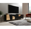 Tv komoda ETNA, černá matná/ černá matná/ dub craft