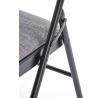 Skládací židle K566, černá / popelavá