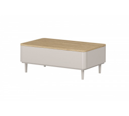 ELIVO KONFERENČNÍ STOLEK 100 2SZ - kašmír / olejovaný dub / nohy kašmír