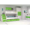 Dětská patrová postel MAX 3 Zelená bez matrace 120 X 200