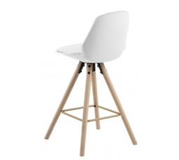 Barová stolička Oslo bílá vysoká
