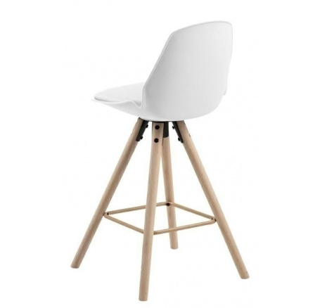 Barová stolička Oslo bílá vysoká