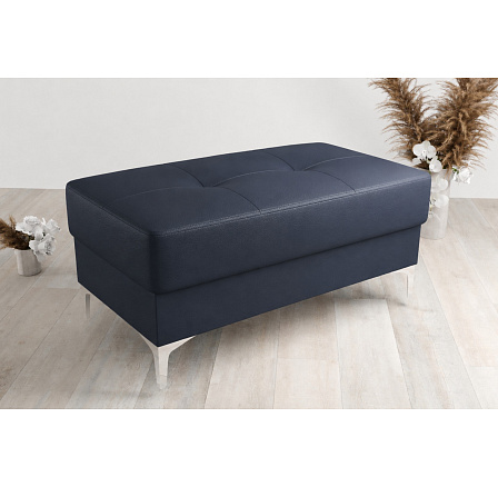 Puf ORION 100x55 cm přírodní kůže