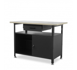 Dílenský stůl ERIC, 1200 x 850 x 600 mm, černý