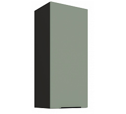 Horní skříňka ARIA - 40 G-90 1F, Černá/Aquamarine