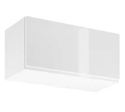 Kuchyňská horní skřínka ASPEN G80K, Bílá/Bílý lesk