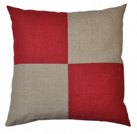 Veselý polštářek - tmavě béžová/vínová Veselý polštářek - tmavě béžová/vínová