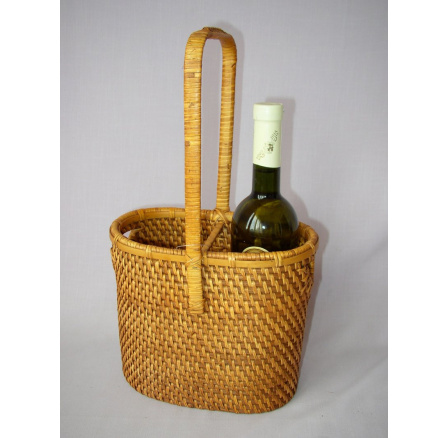 Ratanový košík na 2 láhve Ratanový košík na 2 láhve