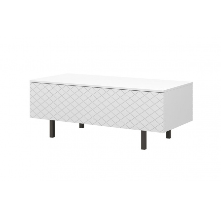 Konferenční stolek Scalia II 120 2K , bílý mat / černé nohy