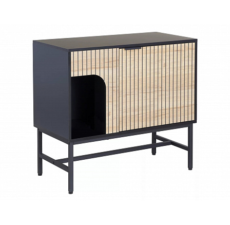 Komoda MAGO K3, Dub/ Černý MAT