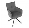 Jídelní židle, šedá, látka, DCH-P3170 GREY2
