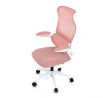 Kancelářská židle, houpací mechanismus, růžová síťovina, KA-C807 PINK