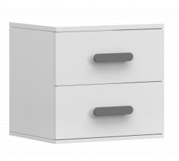 Noční stolek SMYK I - 22, Bílá Mat/Šedá