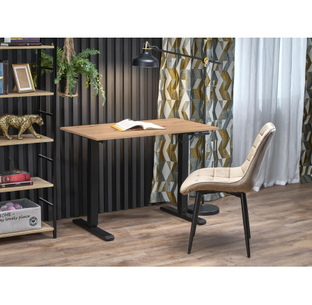 Psací stůl B53, dub artisan / černý