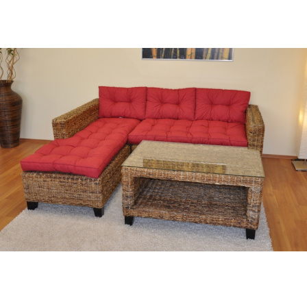 Sedací souprava Penang pravá polstry vínový melír Sedací souprava Penang pravá polstry vínový melír