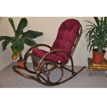 Polstr na houpací křeslo vínový Polstr na houpací křeslo vínový