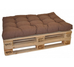 Sedák na paletu 120x80 hnědý melír