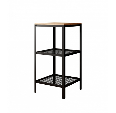 Regál Rolin Černý + Dub Lancelot