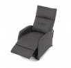 Polohovací křeslo, elektrické kabelové ovládání, šedá, látka, TV-5482 GREY2