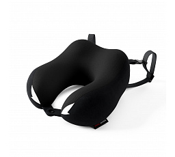 Cestovní polštář na krk, do letadla, paměťová pěna, černý: Diablo TRAVEL PILLOW