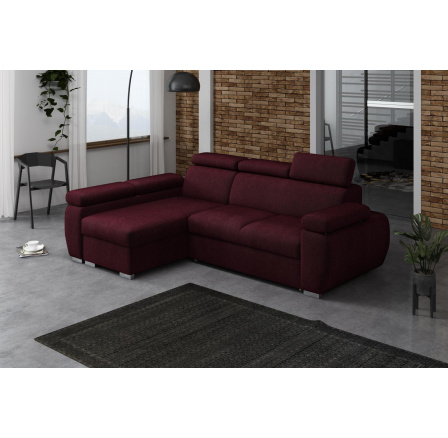 Rohová sedací soustava Bodie levá vínová Rohová sedací soustava Bodie levá vínová