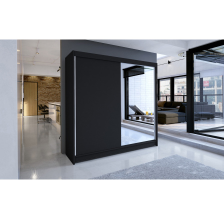 Šatní skříň TAISA I 180, Černá Šatní skříň TAISA I 180, Černá