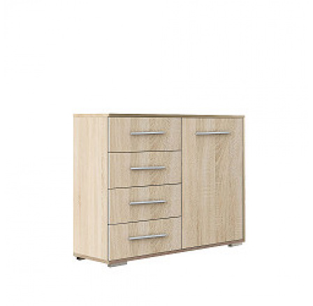 FRANCESKO MINI 4S1D - komoda lamino CELÁ dub sonoma (Frida MINI4S1D-01 SS=3balíky)(IZ) (K150-Z)