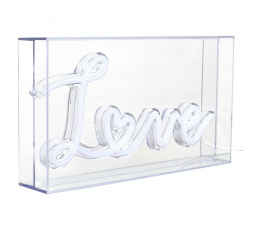 Akrylová LED lampa Love