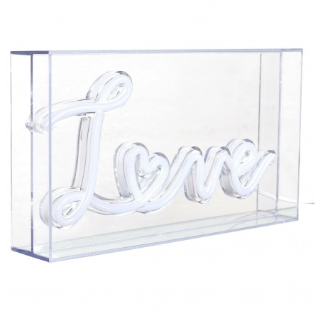 Akrylová LED lampa Love