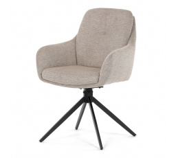 Jídelní židle, béžová, látka, DCH-P3174 LAN2