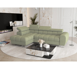 Sestava Rohová sedací souprava ASPEN MINI 260x170 cm + Taburet 70 x 70 mátová WID31 - Rychlé doručení