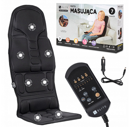 Masážní podložka na křeslo ME-MC10 Černá