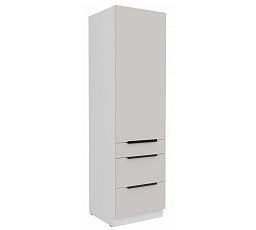 Kuchyňská skříň COMBO - 60 DKS-210 3S1F, Bílá/Kašmír