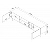 TV komoda RAFAEL 200 EF, Brick Red
