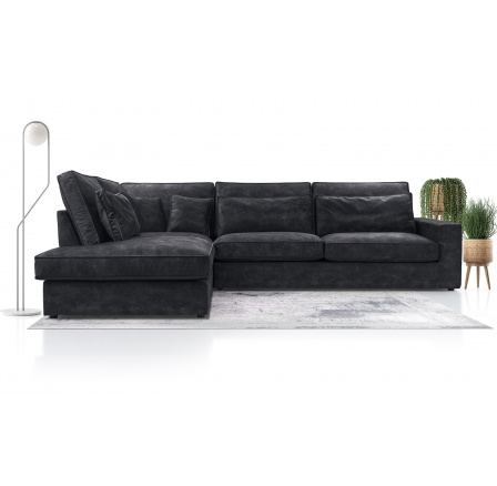 Rohová sedací souprava COBRA, Palladium 19, Levá Rohová sedací souprava COBRA, Palladium 19, Levá