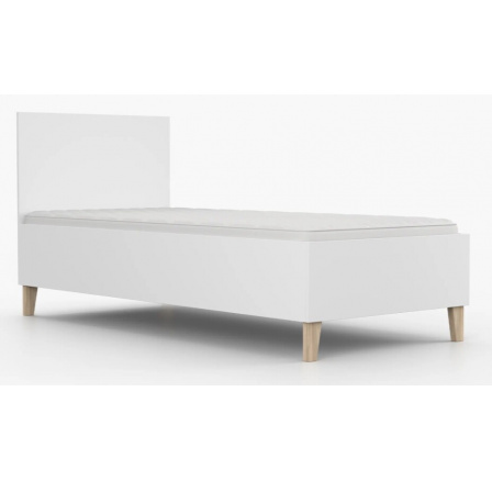 Dětská postel - FIGO 36, Bílá/Přírodní