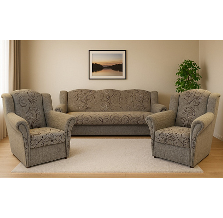 Sedací souprava Agáta Rosita 104 vzor/koo béžová