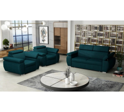 Sedací souprava Bodie 3+1+1 tyrkysová