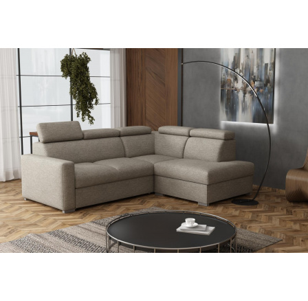 Sedací souprava Petrit II pravá Aragon hnědošedá Sedací souprava Petrit II pravá Aragon hnědošedá