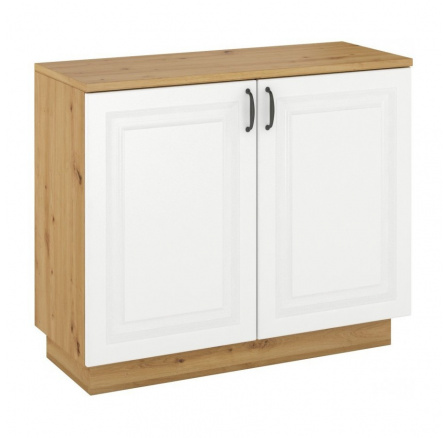 Komoda Flower 100 2D, dub artisan/bílá Komoda Flower 100 2D, dub artisan/bílá