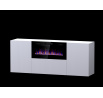 Komoda s možností pro vestavěný krb PAFOS EF 180, bílá MAT