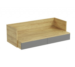 MOBIUS DESK 2S, přírodní hickory/prachově šedá